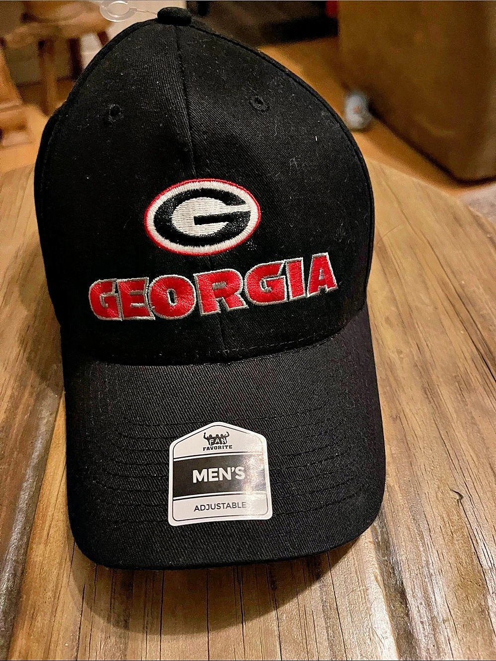 Fan Favorite Georgia Bulldogs Black Adjustable Hat & Red NWT